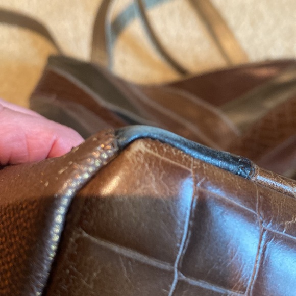 Sharif 1827 Bag in a Tricolor Leather with Dust Bag. - Picture 14 of 16